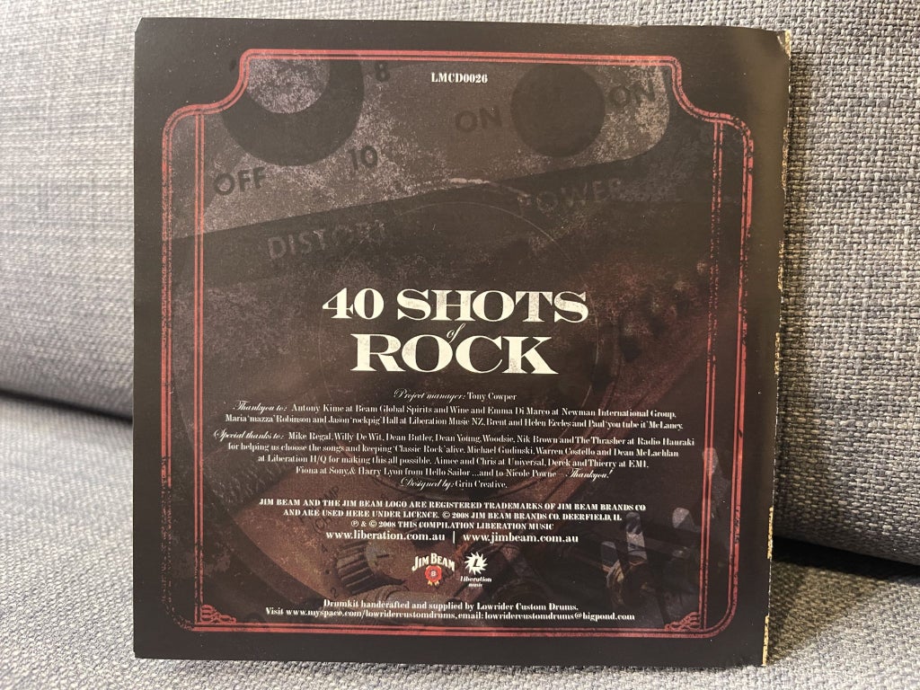 JIM BEAM - 40 Shots of Rock - 2 CDs