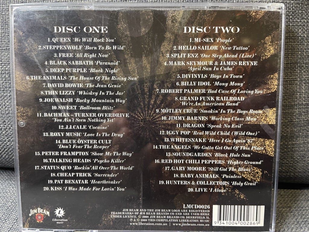 JIM BEAM - 40 Shots of Rock - 2 CDs