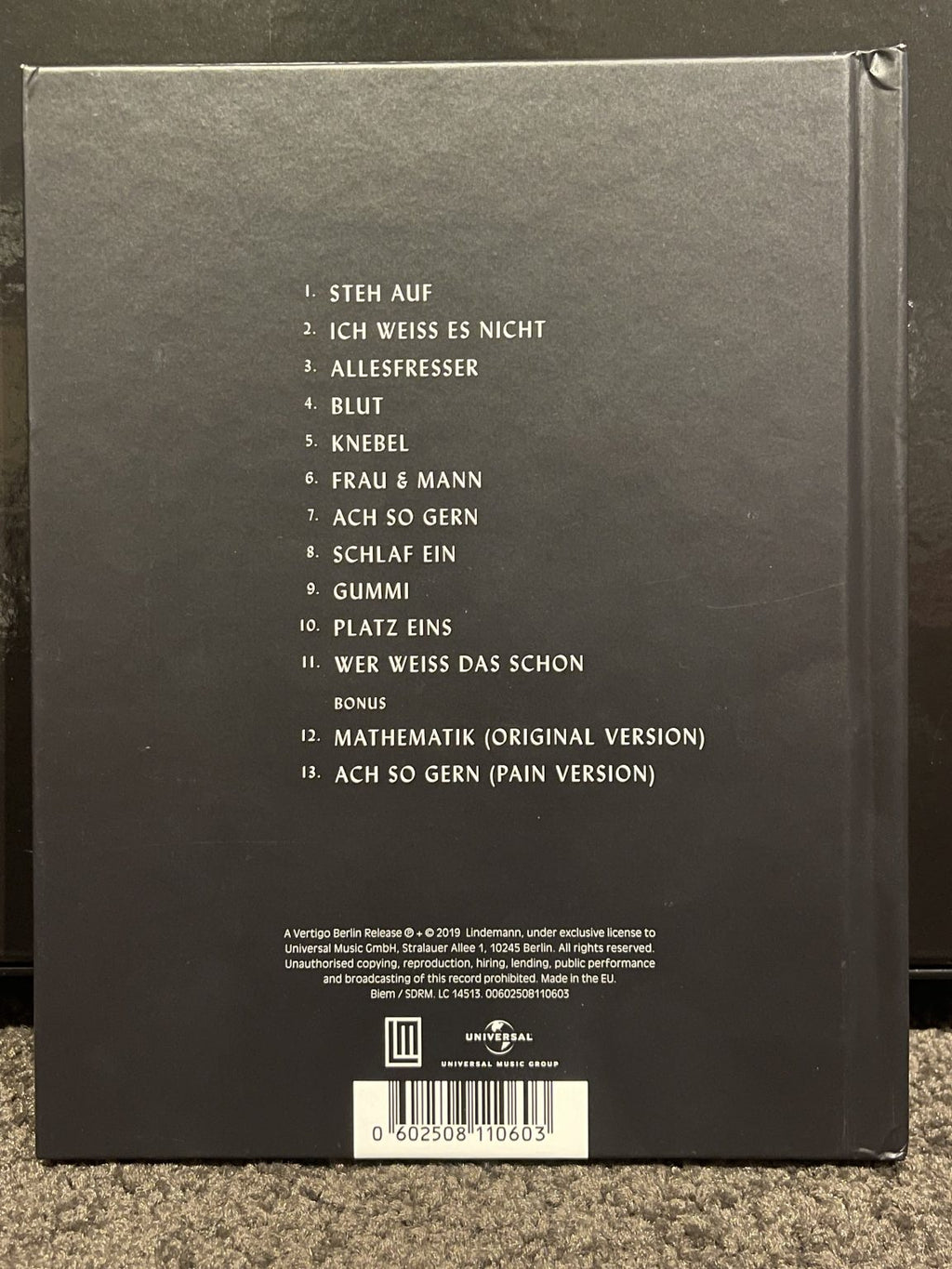 Lindemann (Rammstein) - F & M - Deluxe Edition CD