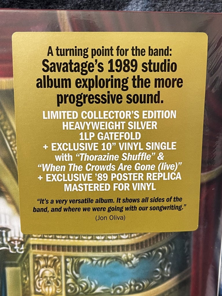 Savatage - Gutter Ballet - Vinyl (New) + Single Vinyl - Limited Edition