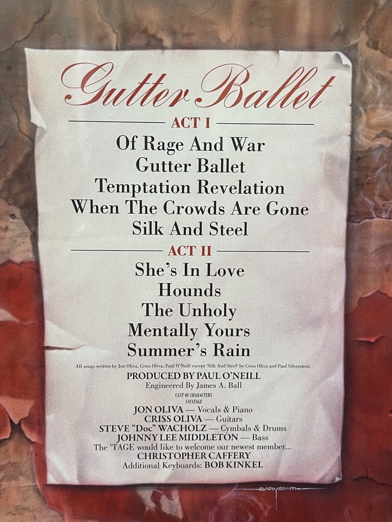 Savatage - Gutter Ballet - Vinyl (New) + Single Vinyl - Limited Edition