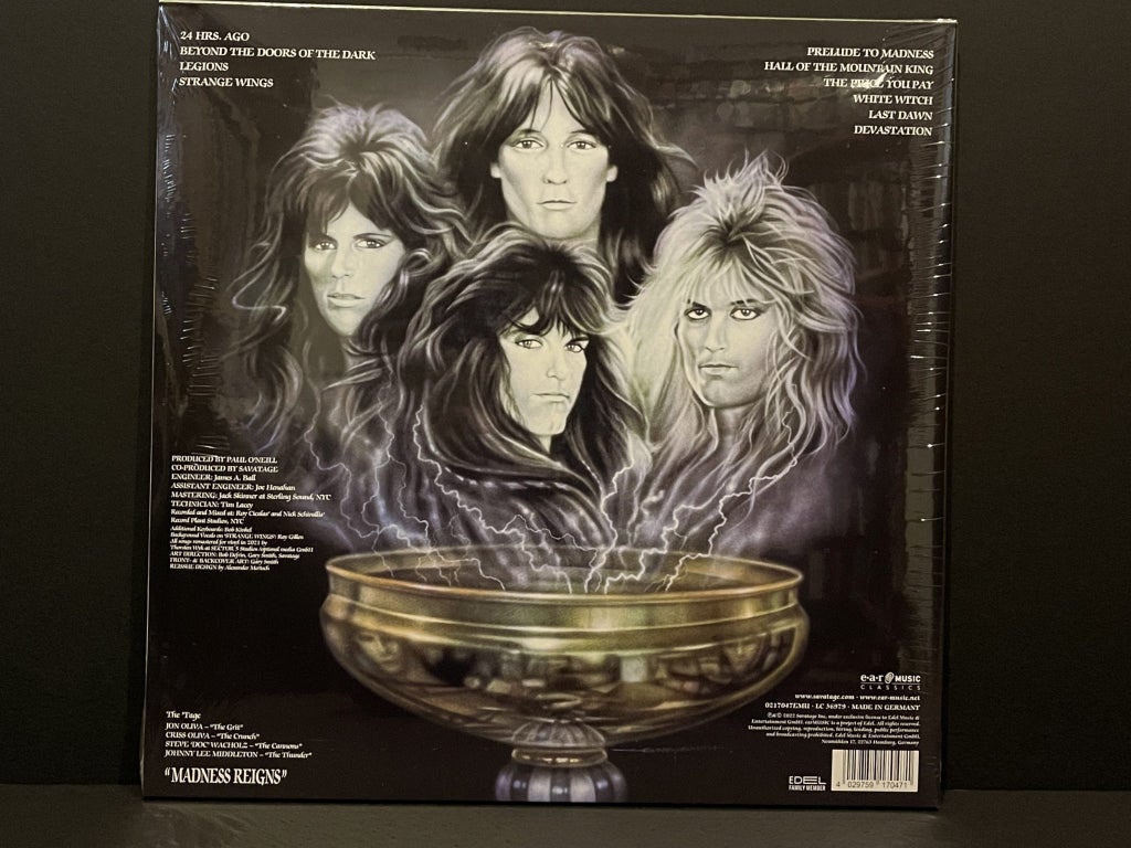 Savatage - Hall Of The Mountain King - Gold Vinyl Ltd Ed + 7” Single - New