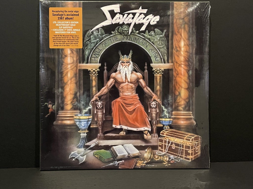 Savatage - Hall Of The Mountain King - Gold Vinyl Ltd Ed + 7” Single - New