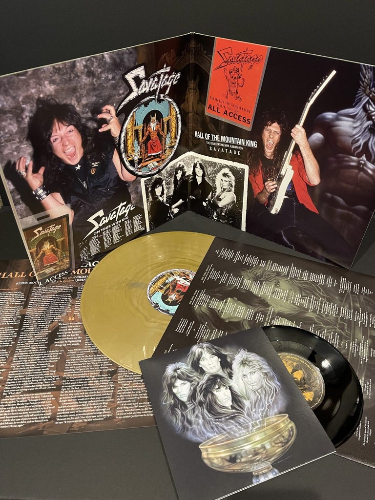 Savatage - Hall Of The Mountain King - Gold Vinyl Ltd Ed + 7” Single - New