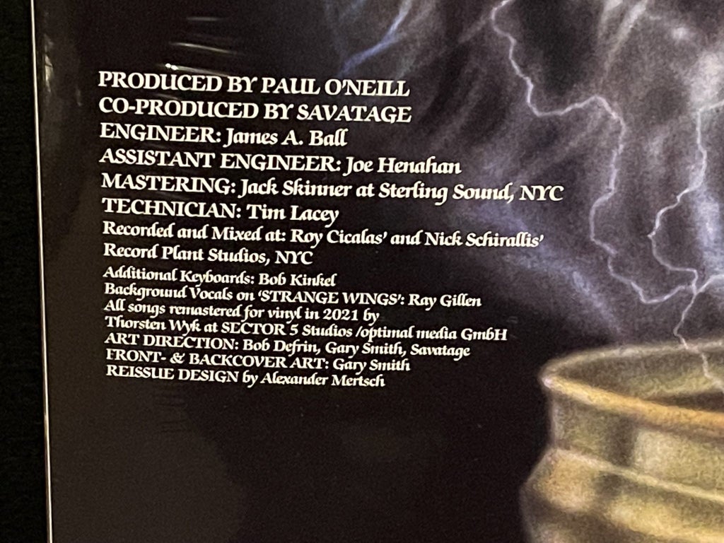 Savatage - Hall Of The Mountain King - Gold Vinyl Ltd Ed + 7” Single - New