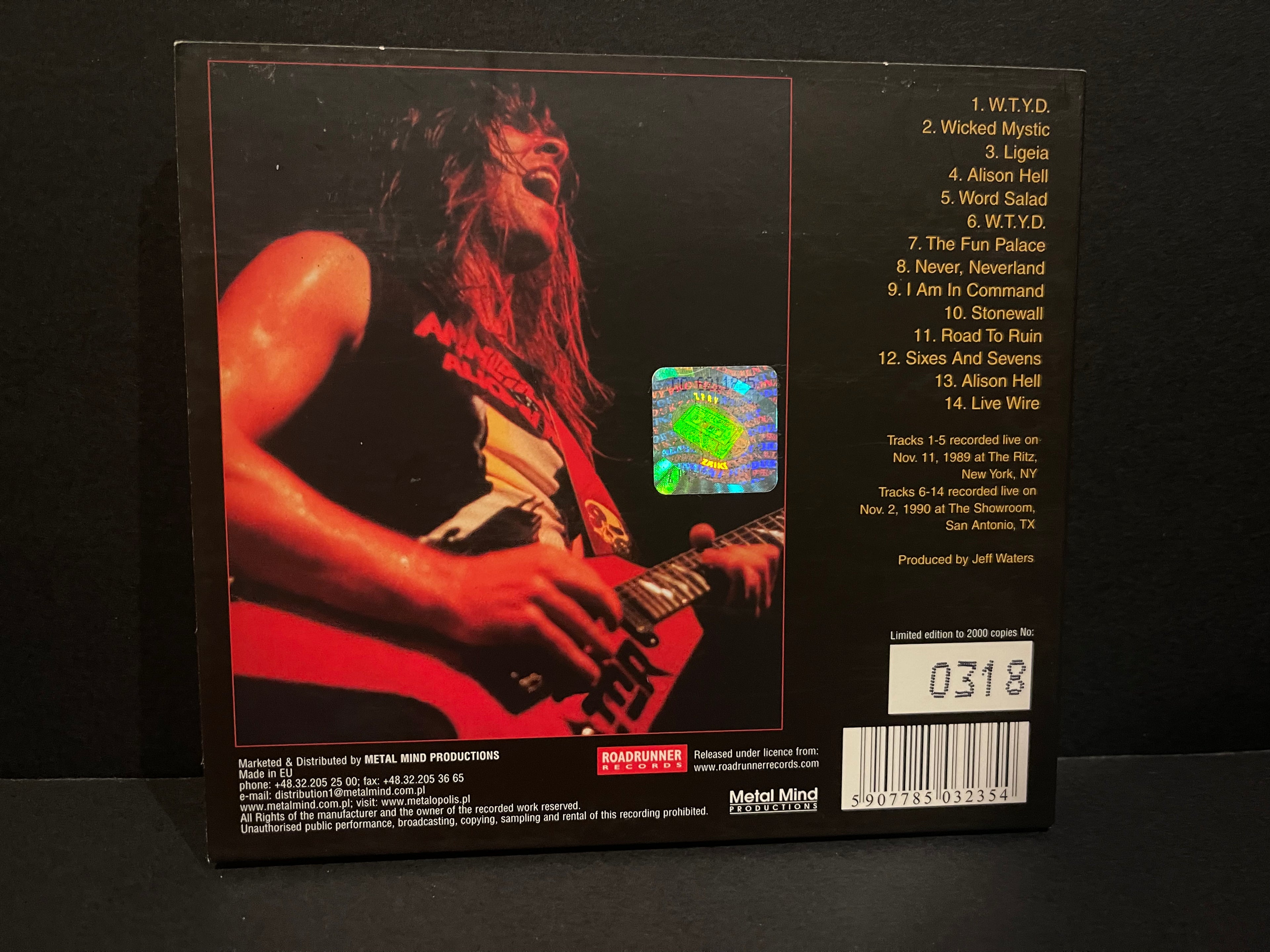 Annihilator - In Command (Live 1989-1990) - CD